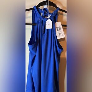 Royal Blue Small Halter Tank